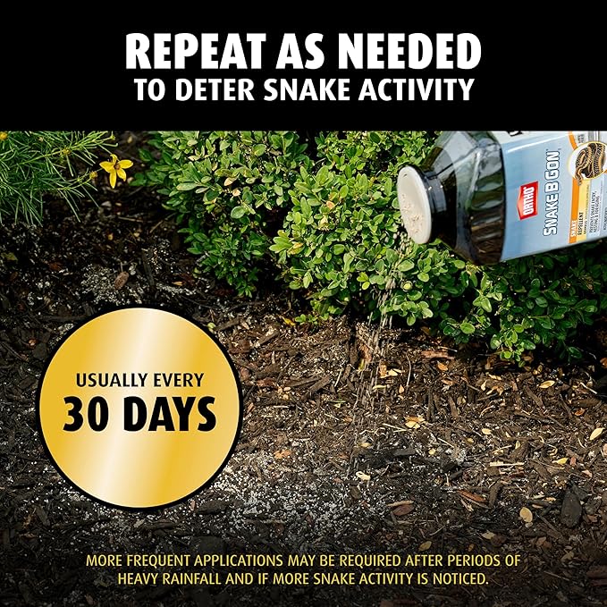 Ortho Snake B Gon1 Repellent Granules, Snake Repellent for Yard - No-Stink Formula, Covers Up to 1,440 sq. ft., 2 lbs. (2-pack)