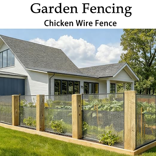 19 Gauge Hardware Cloth 1/2 inch 48" x 100',Hot-Dipped Galvanized After Welding Wire Mesh Screen Roll,Heavy Duty Chicken Wire Fence for Poultry Coop, Garden Protection, Gopher Barrier, Tree Guard