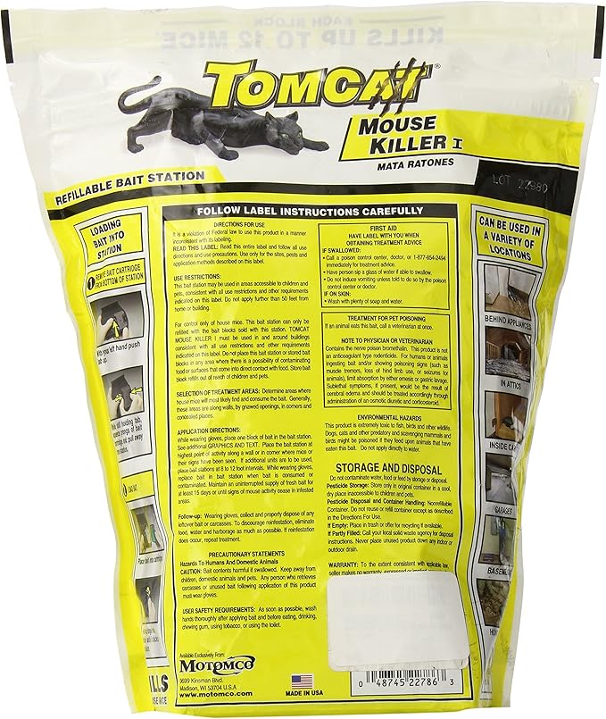 MOTOMCO Tomcat Refill Mouse Killer, 16-Ounce