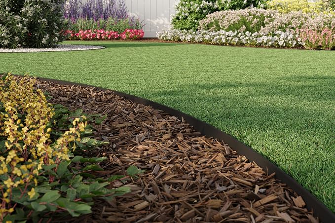 EasyFlex 4-Inch Composite Landscape Edging Kit, 40-Foot, Black