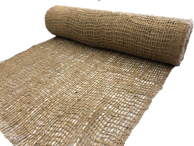 AK-Trading Jute Erosion Control, Soil Saver Mesh Blanket - 48" Wide x 1 Yard (3 feet Long) - 12 Sq. Ft. Coverage