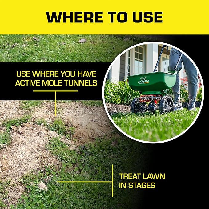 Tomcat Mole & Gopher Repellent Granules, Safe for Lawn and Garden, Formulated with Castor Oil, 4 lbs.
