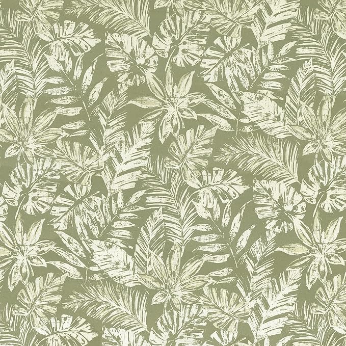 LVTXIII Outdoor Seat Cushions Seasonal Tufted Chair Cushions, Patio Chair Pads for Dining Chairs, Office Armchairs and Garden Furniture Decoration, Round Back, 19x19x4, Tropical Leaf Green