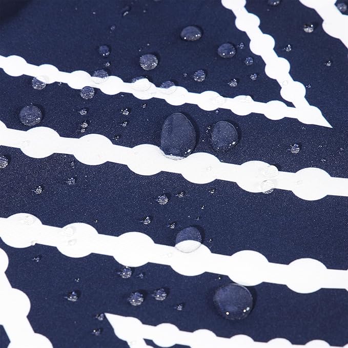 Adabana Outdoor Waterproof Throw Pillow Covers Set of 2 Boho Geometric Pillows Cover for Patio Garden 20 x 20 Inch Navy Blue