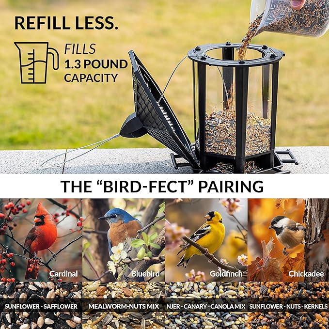 Good Directions T01P Pagoda Style, Pure Copper Bird Feeder, Wild Bird Feeder, Easy to Hang
