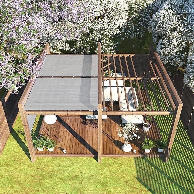 ColourTree Customized Size 6' x 129' Gray Fence Screen Privacy Screen - Commercial Grade 170 GSM - Heavy Duty - 3 Years Warranty - Cable Zip Ties Included