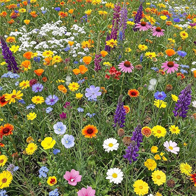 Ferry-Morse Wildflower Seeds Mix - Non-GMO, Full Sun, Outdoor, Cut Flower Mix - 1 lb