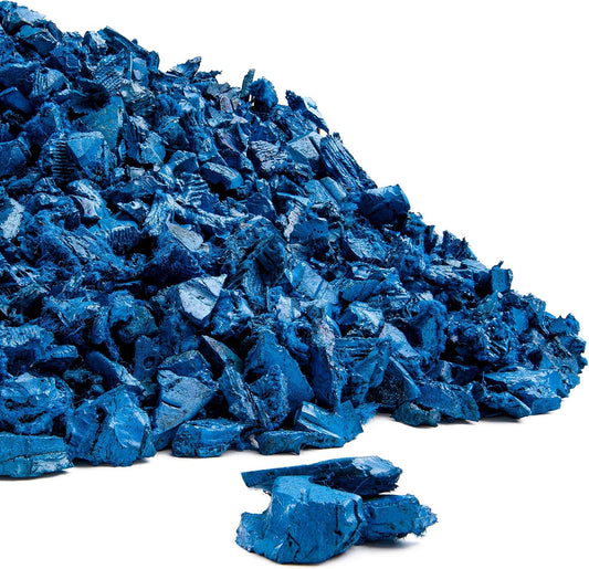 Playsafer Rubber Mulch Nuggets Protective Flooring for Playgrounds, Swing-Sets, Play Areas, and Landscaping (1,000 LBS - 39 CU. FT., Blue)