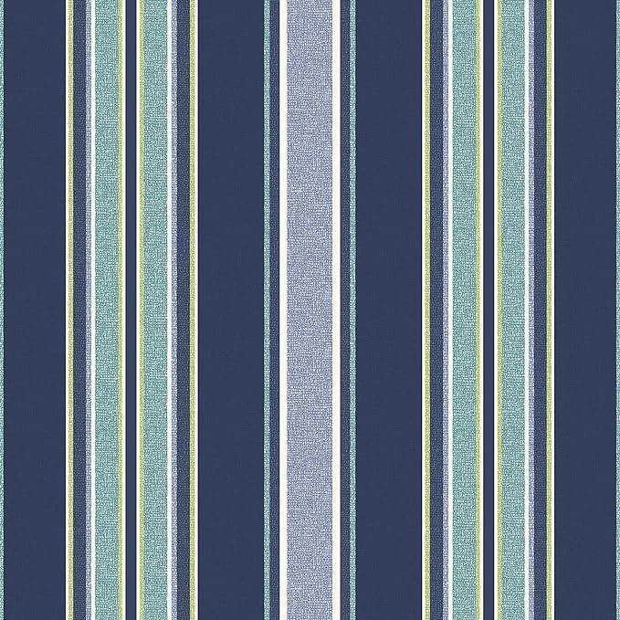 Arden Outdoor Deep Seat Cushion Set (4-Pack), 22 in x 24 in, Weather-Proof, Rain-Proof, Fade Resistant Patio Cushion for Chair, Sofa, and Couch Sapphire Aurora Blue Stripe