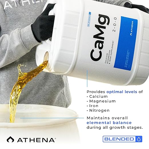 Athena Blended CaMg | Calcium & Magnesium Supplement for Plants | Cal Mag Fertilizer | NPK 2-0-0 | 5 Gallon