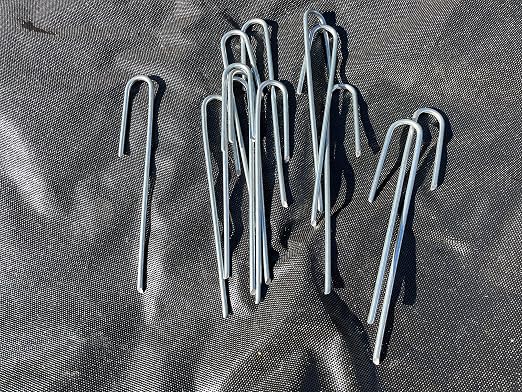 Sandbaggy 1500-Pack DRIP TUBING Stakes Landscape Staples | 5 inch Length - 11 Gauge Heavy Duty | Drip Anchors | Landscape Pins | Garden Lawn Nails | Designed to Hold Drip Tubing Up to 1/2" Diameter
