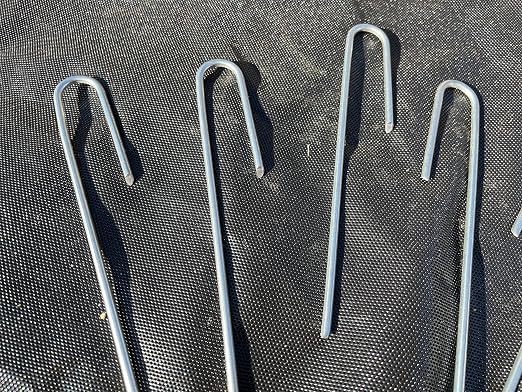 Sandbaggy 200-Pack DRIP TUBING Stakes Landscape Staples | 5 inch Length - 11 Gauge Heavy Duty | Drip Anchors | Landscape Pins | Garden Lawn Nails | Designed to Hold Drip Tubing Up to 1/2" Diameter