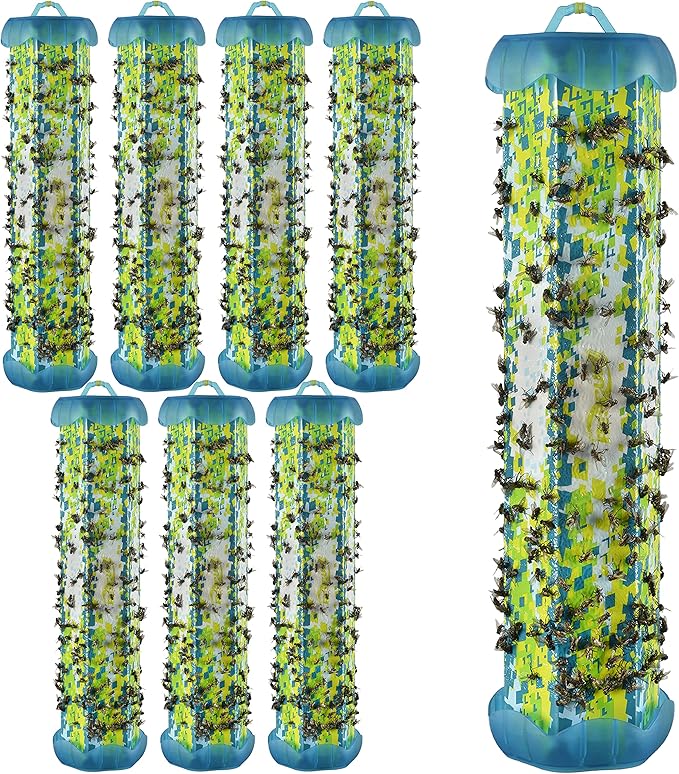 RESCUE! TrapStik for Flies – Indoor Hanging Fly Trap - 8 Pack
