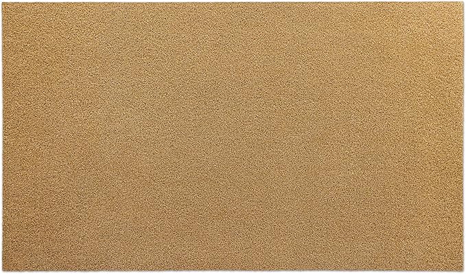 OLANLY Front Door Mat, Low Profile Doormat, Stain and Fade Resistant, Easy to Clean, for Indoor and Outdoor Entrances, Patio Porch or Entryway, Brown (59x34 Inch, Plain Brown)
