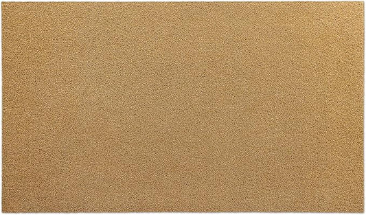 OLANLY Front Door Mat, Low Profile Doormat, Stain and Fade Resistant, Easy to Clean, for Indoor and Outdoor Entrances, Patio Porch or Entryway, Brown (59x34 Inch, Plain Brown)